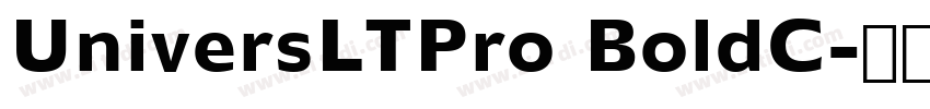 UniversLTPro BoldC字体转换